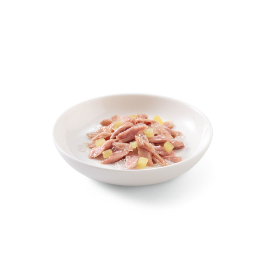 85 g Schesir Adult At&uacute;n con Pi&ntilde;a sobre para gatos, , large Imagen numero 2